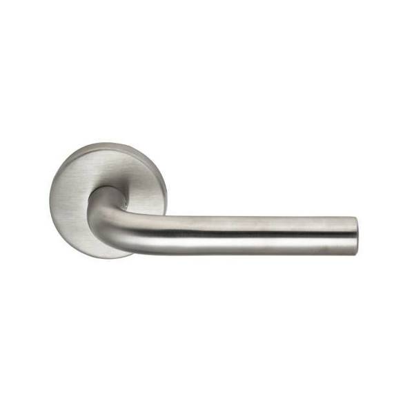 Omnia Stainless 11 Lever Pass 2-3/8" BS Full Lip 1-3/8" Door Satin SS 11/00F.PA32D