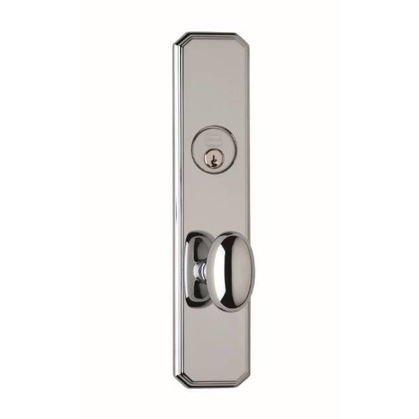 Omnia RH Double CYL 234BS Mortise Lock 432 Knob 11000 Plate Bright Chrome 11432AC00R2