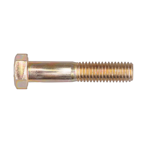 Disco Grade 8, 1/2"-13 Hex Head Cap Screw, Zinc Yellow Steel, 2-1/2 in L 11526PK