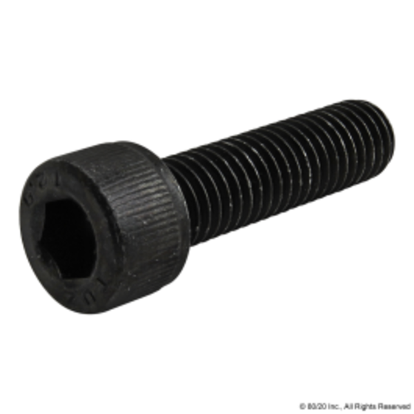 80/20 M8-1.25 Socket Head Cap Screw, Black Oxide Steel, 30 mm Length 11-8530
