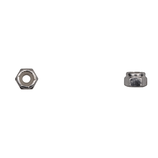 Disco Nylon Insert Lock Nut, #12-24, Bright Zinc Plated 12766PK