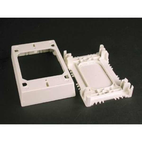 Wiremold Extension Box Fitting, Ivory, PVC 2348S/51