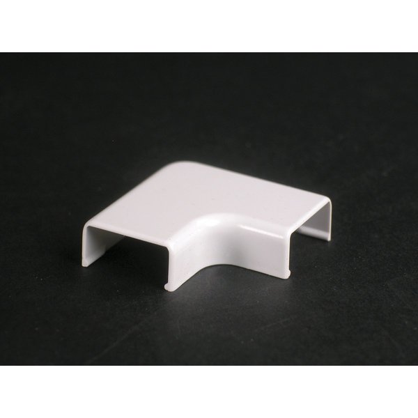 Wiremold Flat Elbow Fitting, Ivory, PVC 2711