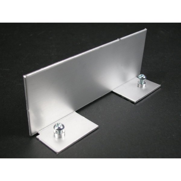 Wiremold Blank End Fitting, Gray, Aluminum AL5210B