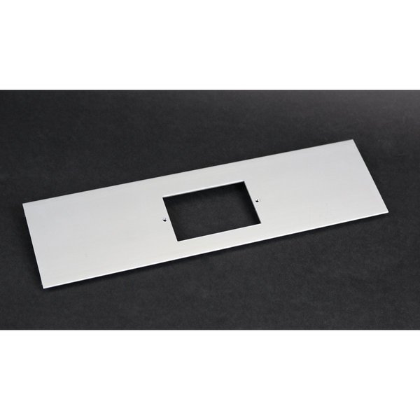 Wiremold Open Cover Plate, Gray, Aluminum ALA-SG
