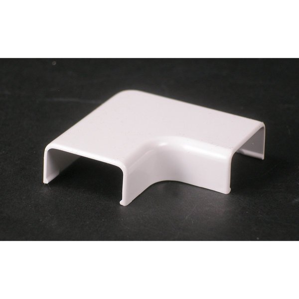 Wiremold Flat Elbow Fitting, White, PVC 2811-WH