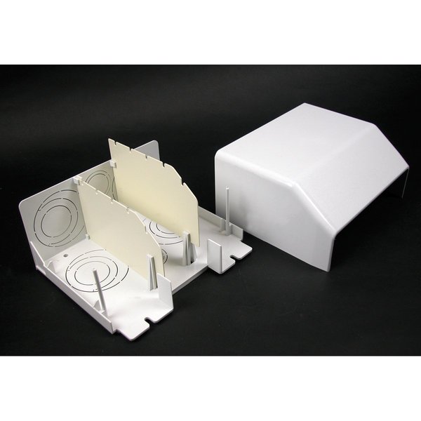 Wiremold Entrance End Fitting, Ivory, PVC 5510D
