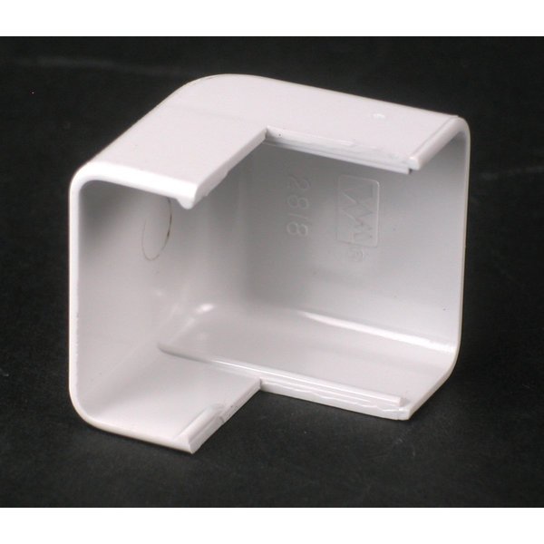 Wiremold External Elbow Fitting, White, PVC 2818-WH