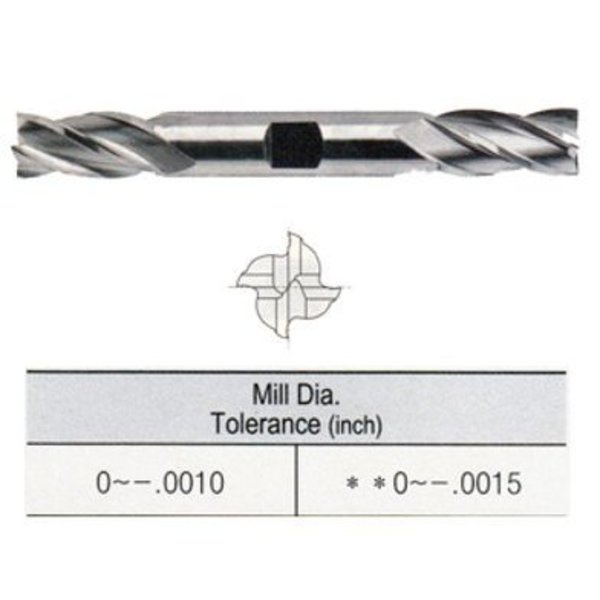 Yg-1 Tool Co Helix TiAlN Sq End Mill, 1/8x3/8x3-1/16 E9986008TF