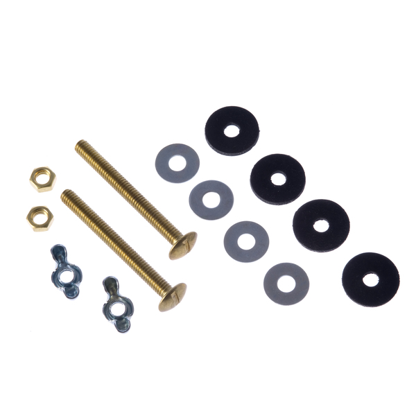 Black Swan Tank-To-Bowl Bolt Kit W/Wing&Hex Nuts-Br 13170