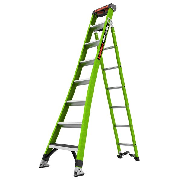 Little Giant Ladders FIBERGLASS COMBINATION LADDER, 3-in-1 All-Access Combination Ladder Configuration, 17 ft 13908-074