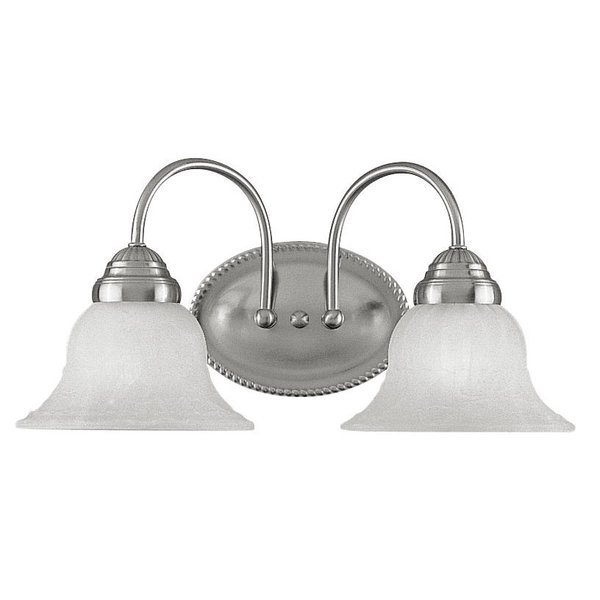 Livex Lighting Edgemont 2 Light Brushed Nickel Bath Van 1532-91