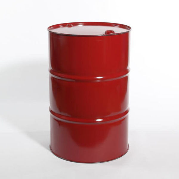 Pipeline Packaging Steel Drum, Fittings, TH, 55 gal., Red 03-19-079-00160