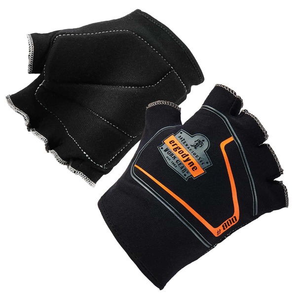 Ergodyne Black Glove Liners, L, PR 800