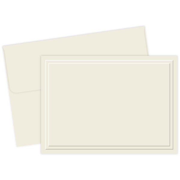 Great Papers Note Card and Envelopes, Trpl Embos, PK50 161642