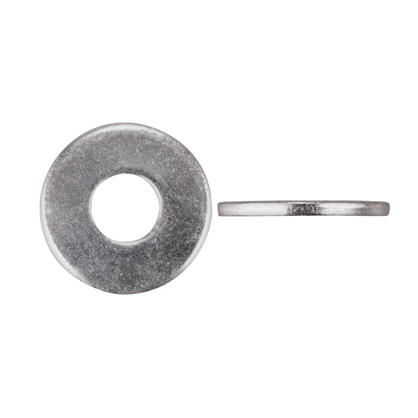 Disco Flat Washer, Fits Bolt Size 5/8" Bright Zinc Plated Finish 16623PK