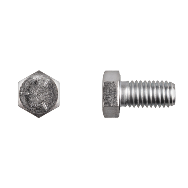 Disco Grade 5, 1/2"-13 Hex Head Cap Screw, Zinc Plated Steel, 1 in L 16679PK