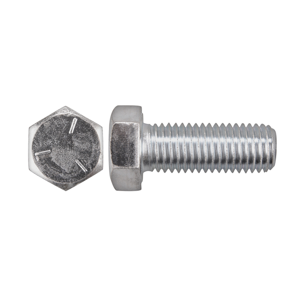 Disco Grade 5, 3/4"-10 Hex Head Cap Screw, Zinc Plated Steel, 2 in L 16722PK