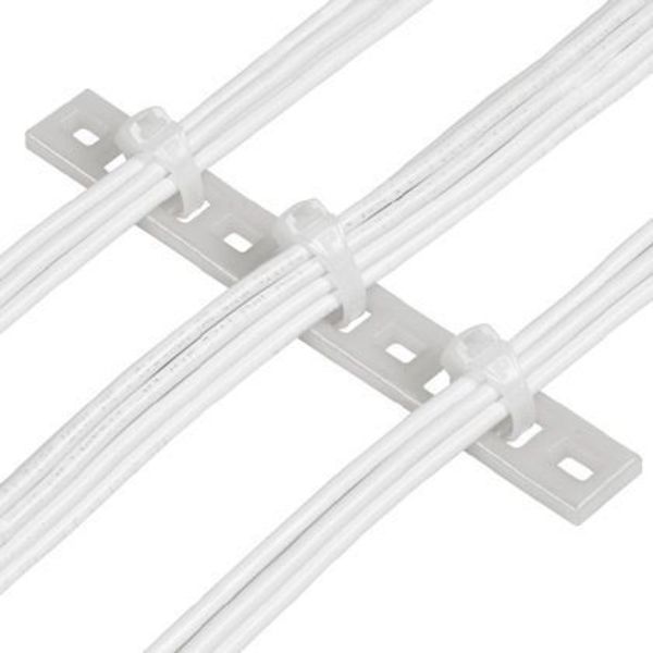 Panduit 5-3/32" L, 5/8" W, natural Plastic Cable Tie Mount, Cable Tie Duty: Not Applicable MTP3H-E10-C