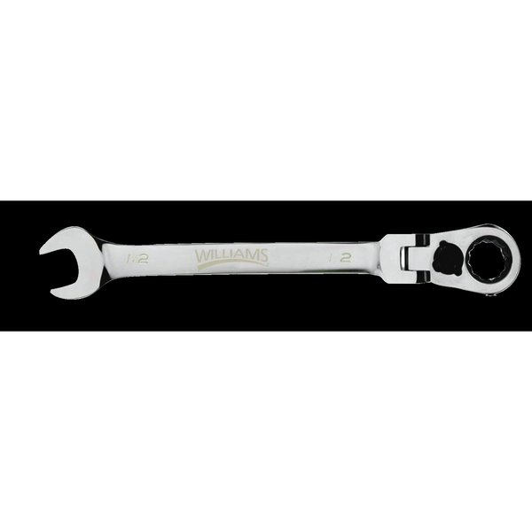 Williams Williams Ratcheting Combo Wrench, Flex-Head, 3/8" 1212RCF