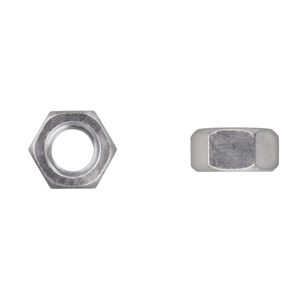 Disco Hex Nut, 9/16"-12, Bright Zinc Plated 17525PK