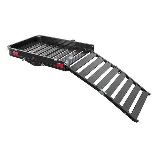Curt Aluminum Hitch Cargo Carrier with Ramp 18112