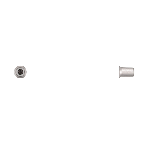 Disco Tubular Rivet, 5.3 mm Dia., 9 mm L, Steel Body, 100 PK 18132PK