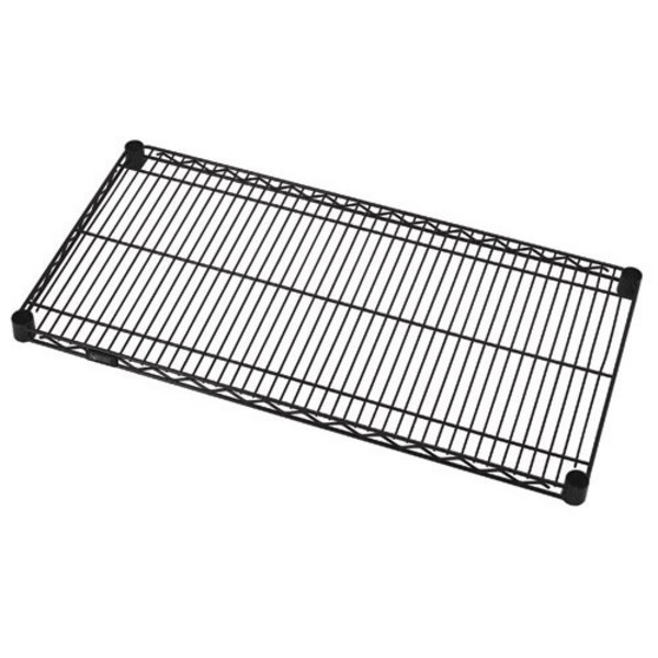 Quantum Storage Systems Wire Shelf, 18"Wx48"L Shelf, Black Epoxy 1848BK