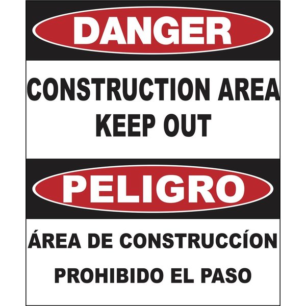 Zing Sign, Bilingual, Danger Constuction, AL 20032A