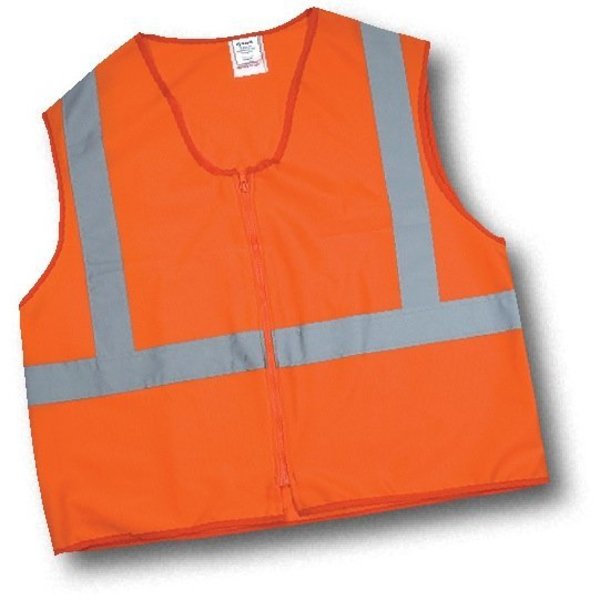 Mutual Industries Cl2 Flame Retardant Vest, Orange Mesh, 3Xl 20035-0-106