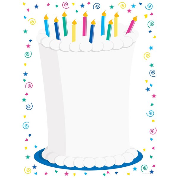 Great Papers Stationery Letterhead, Cake, 8.5x11", PK80 2014251