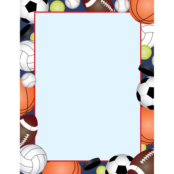 Great Papers Stationery Letterhead, Team Sports, PK80 2015030