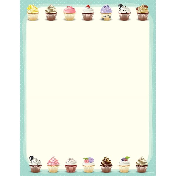 Great Papers Stationery Letterhead, Iced Cupcak, PK80 2019046