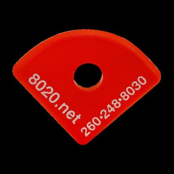 80/20 End Cap Red W/Push-Ins 1517 2035RED