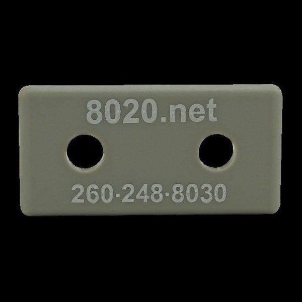 80/20 End Cap Gray W/Push-Ins 1530/1530-Lite 2045GRA