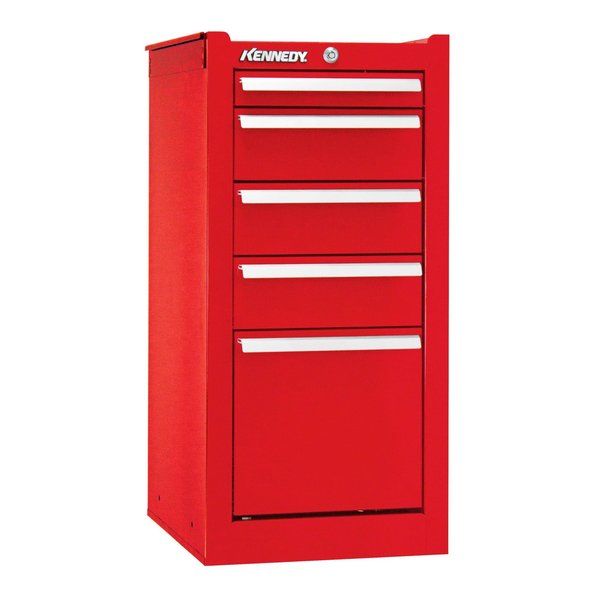 Kennedy Tool Cabinet, 5 Drawer, Red, 14 in W 205XR