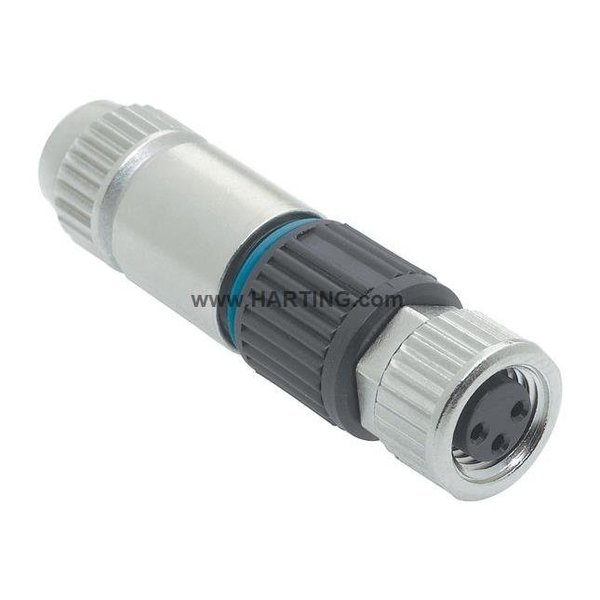 Harting M8 Circular Connector, 3 Poles, 4 A 21021512305