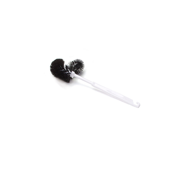 Malish Bowl Brush, Black, White Plastic, 15 in L Overall, 12 PK 2102