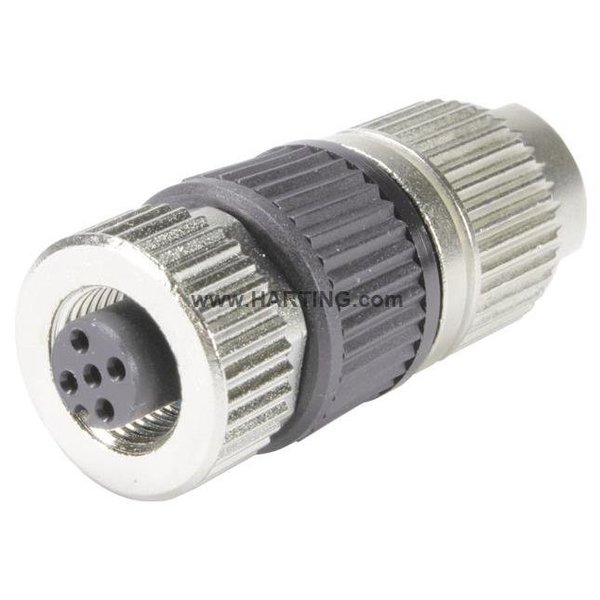 Harting M12 Circular Connector, 4 Poles, 4 A 21032122305