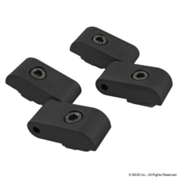 80/20 Blk 15S Rt Hand Lift-Off Hinge Assembly 2104-BLACK