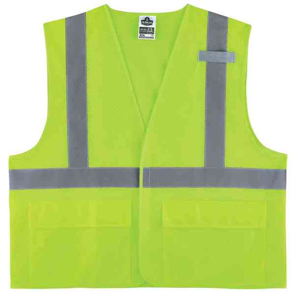 Ergodyne Lime Type R Class 2 Standard Mesh Vest, Size: L 8220HL