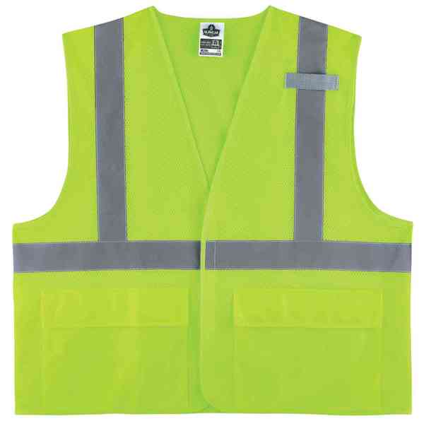 Ergodyne Lime Type R Class 2 Standard Mesh Vest,  8220HL