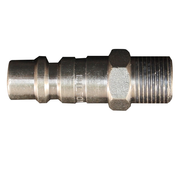 Milton G Style Industrial Plug, 3/8" MNPT, PK100 1859BK