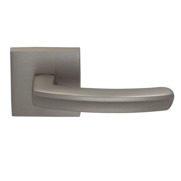 Omnia Left Hand 226 Lever Square Rose Single Dummy Thru Bolts Satin Nickel 226S/01A.SD15