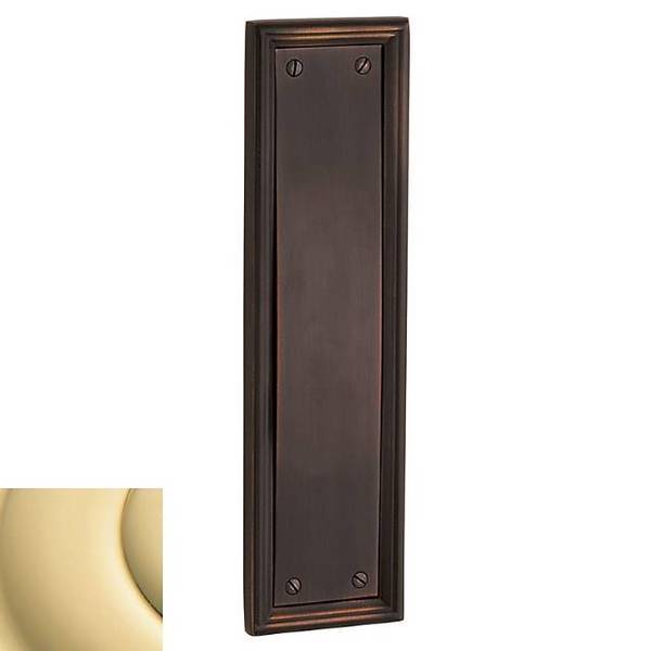 Baldwin Estate Unlacquered Brass Push Plates 2281.031