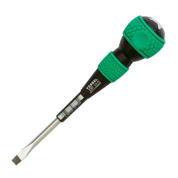 Vessel BALL GRIP Tang-Thru Screwdriver No.230 - 230S5575