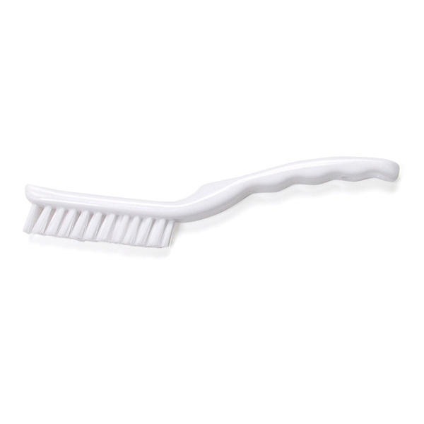 Malish Detail Brush, White Plastic, 9 in L Overall, 12 PK 2395