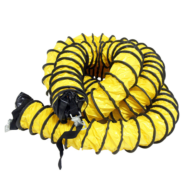 Rubber-Cal Air Ventilator Yellow - Ventilation Duct Hose - 24" ID x 25ft Length Hose (Fully Stretched) 01-W184