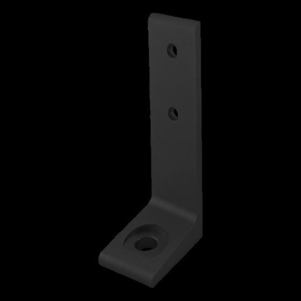 80/20 Blk 15S 1.5" Econ Floor Mount Base Plate 2415-BLACK