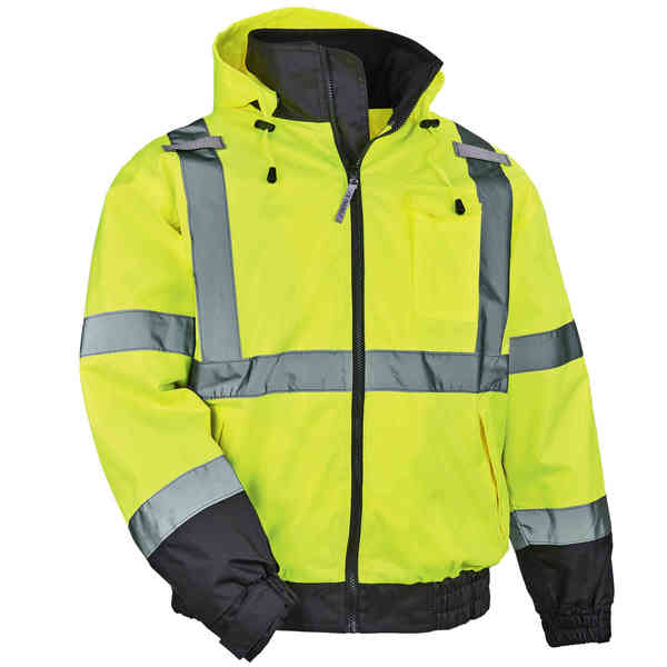 Ergodyne Lime Type R Class 3 Fleece Lined Bomber 8379